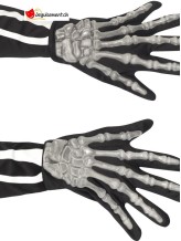 Gants Mains squelette fluorescente Gants Mains squelette fluorescente