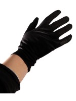 Short black gloves
