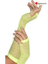 Gants resille jaune long Gants resille jaune long