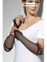Gants resille long noir Gants resille long noir