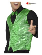 Gilet con paillette verde adulto Gilet con paillette verde adulto