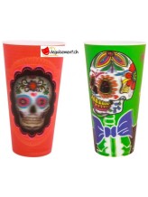 3D Day of the Dead Tumbler - Assortment - 850ml 3D Day of the Dead Tumbler - Assortment - 850ml