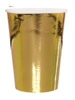 Golden shiny cup - 270ml - 10 pieces