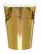 Coppa lucida e dorata - 270ml - 10 pezzi