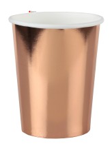 Coppa d'oro rosa lucido - 270ml - 10 pezzi