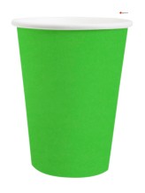 Tazza Arcobaleno Verde 260ml - 10 pezzi