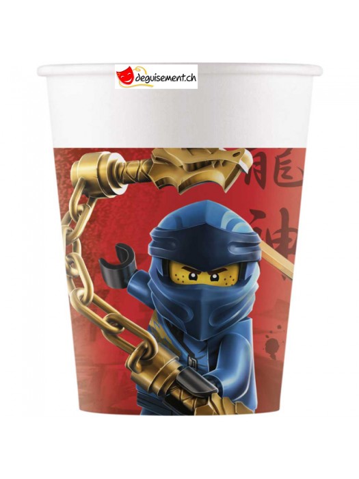 Gobelets cartons Ninjago - 8 pces