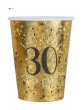 Gobelets dorés 30 ans