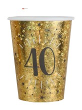 Gobelets dorés 40 ans Gobelets dorés 40 ans