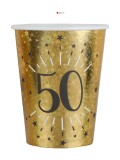 Gobelets dorés 50 ans