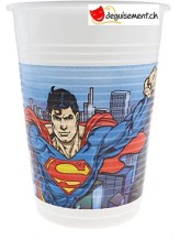Gobelets Superman - 8 pces - 200ml Gobelets Superman - 8 pces - 200ml
