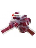 Grand noeud automatique tulle bordeaux