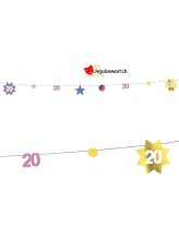 Guirlande anniversaire 20 ans Guirlande anniversaire 20 ans