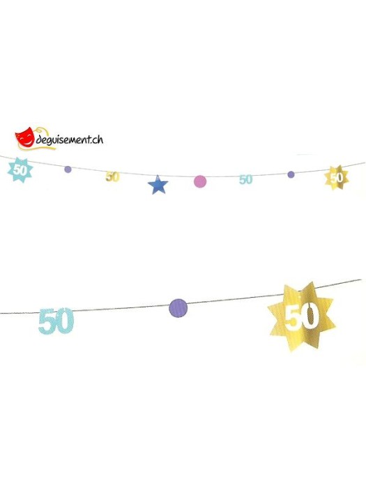 Guirlande anniversaire 50 ans