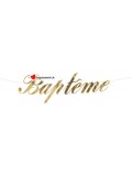 Guirlande Baptême - doré