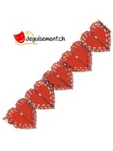 Guirlande Coeurs Rouge