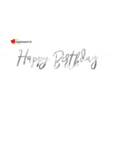 Silver Happy Birthday garland Silver Happy Birthday garland