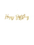 Guirlande Happy Birthday dorée