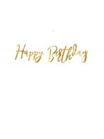 Golden Happy Birthday garland