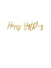 Golden Happy Birthday garland Golden Happy Birthday garland