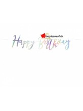 Iridescent Happy Birthday garland Iridescent Happy Birthday garland