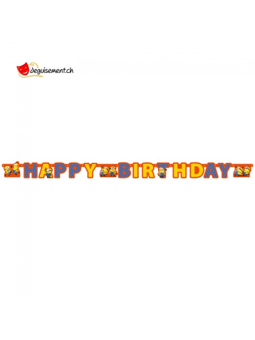 Happy Birthday Minions-Girlande
