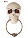Heurtoir de porte tête de mort animé