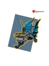 Invitation et enveloppe Batman - 6 pces Invitation et enveloppe Batman - 6 pces