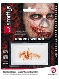 Joue de zombie en décomposition