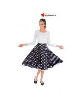 Jupe noire a pois blancs -TU Jupe noire a pois blancs -TU