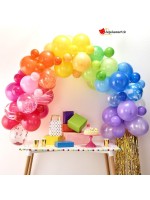 Rainbow balloon arch kit