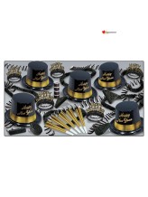 Kit di Capodanno per 10 persone - nero e oro Kit di Capodanno per 10 persone - nero e oro