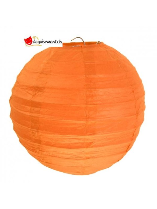 Lanterne orange - 30cm - 2 pièces