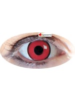 Lentilles de contact couleur oeil rouge cerclé noir