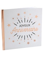 Funkelndes Joyeux Anniversaire buch - Rosé gold Funkelndes Joyeux Anniversaire buch - Rosé gold