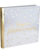 Joyeux Anniversaire guest book - gold Joyeux Anniversaire guest book - gold