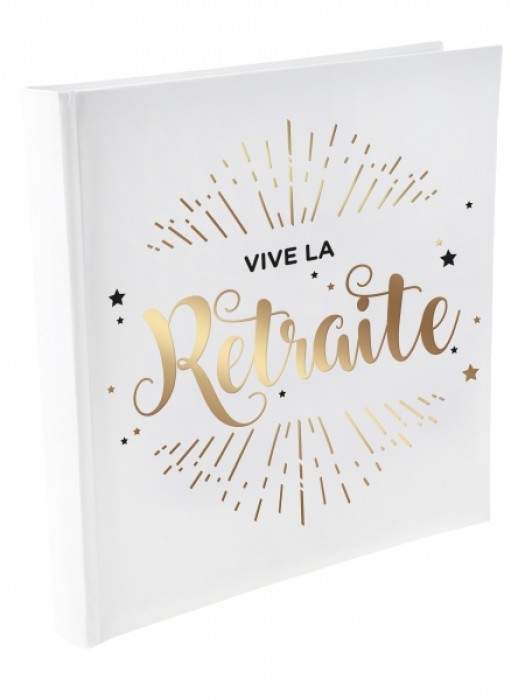 Livre d'or Vive la retraite - doré