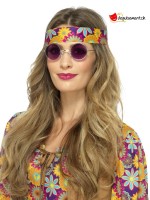 Lunettes hippie violette