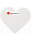 Marque-place coeur blanc