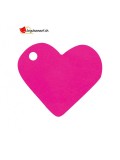 Marque-place coeur fuchsia