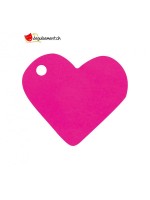 Fuchsia heart place cards