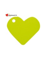 Green heart place card