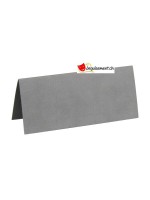 Marque-place rectangle gris