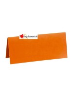 Orange Rechteck Tischkarte