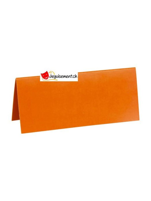 Marque-place rectangle orange