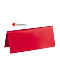 Marque-place rectangle rouge