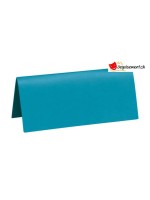 Turquoise rectangle place card