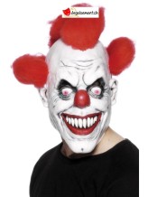 Masque de clown rouge et blanc Masque de clown rouge et blanc