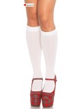 Mi-bas en nylon - blanc
