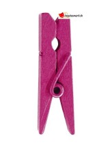 Mini pinces en bois fuchsia Mini pinces en bois fuchsia